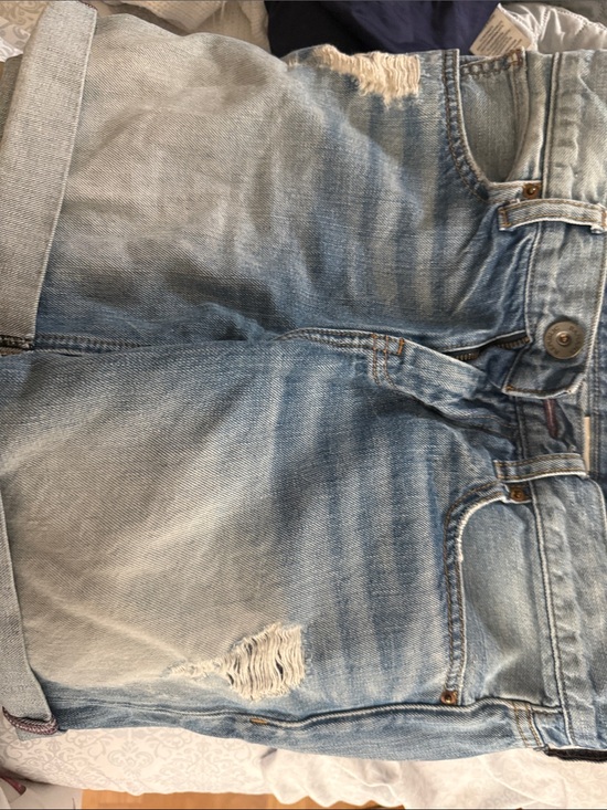 Banana Republic Pants - Banana Republic Light Blue Distressed Denim Jean Shorts
